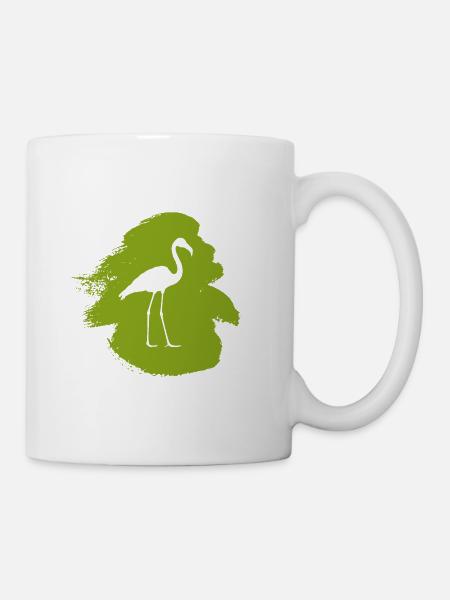 Exotisch Flamenco Flamingos - Tasse - Weiß