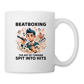 Spit to Hit: Unleash the Humor in Beatboxing - Mug - white - Right