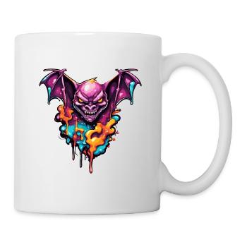 Bat / Vampire / Dracula / Animal / Halloween - Mug - white - Right