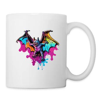 Bat / Vampire / Dracula / Animal / Halloween - Mug - white - Right