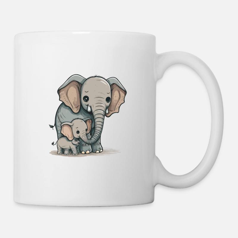 Der kleinste Elefant - Tasse - Weiß