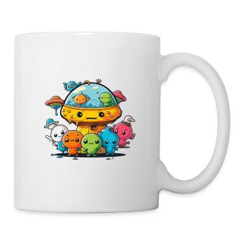 Weltraum-Freunde - Tasse - Weiß - Rechts