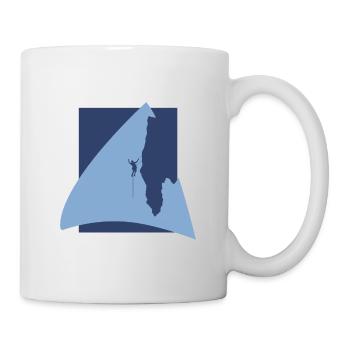 Alpinist Seilklettern Bergsteigen - Tasse - Weiß - Rechts