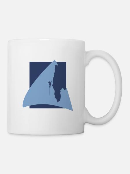Alpinist Seilklettern Bergsteigen - Tasse - Weiß