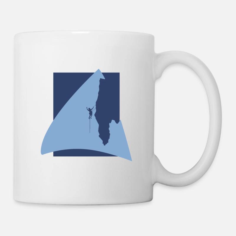 Alpinist Seilklettern Bergsteigen - Tasse - Weiß