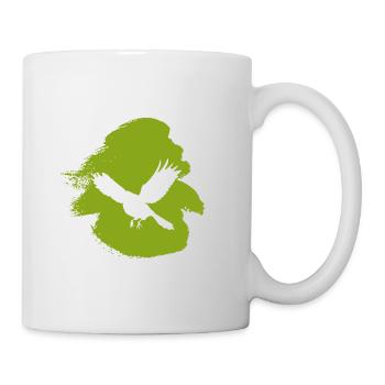 Fliegen Birds Vogelschwarm - Tasse - Weiß - Rechts