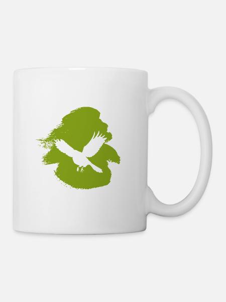 Fliegen Birds Vogelschwarm - Tasse - Weiß