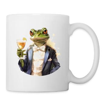 Cooler Frosch Frösche Lustige Tiere - Tasse - Weiß - Rechts