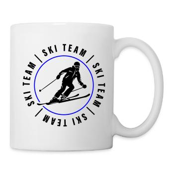 Ski Team Verein Skiing Mann - Tasse - Weiß - Rechts