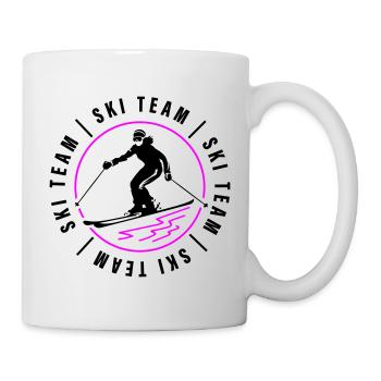 Ski Team Verein Skiing Frau - Tasse - Weiß - Rechts