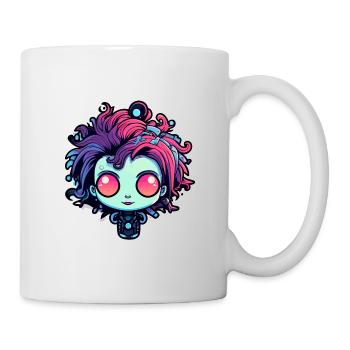 Illustration de zombie mignon - Mug blanc - blanc - Droite