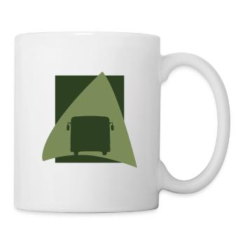 Busfahren Transport Schulbus - Tasse - Weiß - Rechts