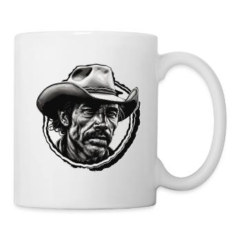 Cowboy / Wilde Westen / Wüste / Lasso / Rodeo - Tasse - Weiß - Rechts