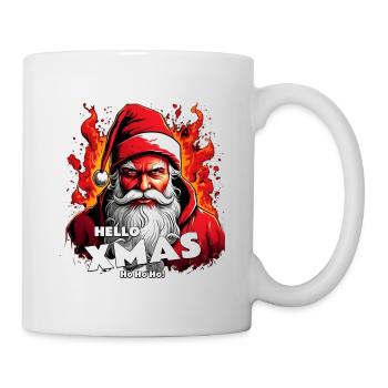 Santa's Hellstare | Hello Xmas - Tasse - Weiß - Rechts