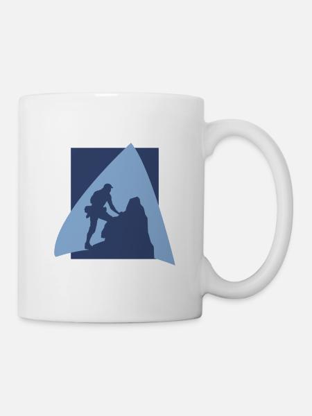 Kletterer Alpen Felsklettern - Tasse - Weiß