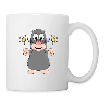 MAULWURF - WUNDERKERZEN - TIER - Tasse - Weiß - Rechts