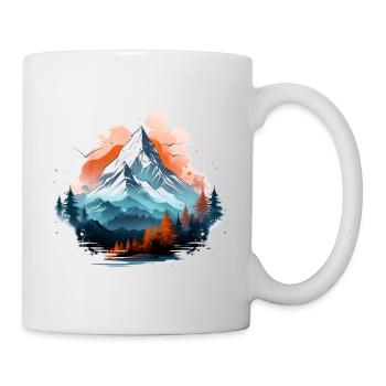 Berglandschaft Berge Berg Natur Wandern - Tasse - Weiß - Rechts