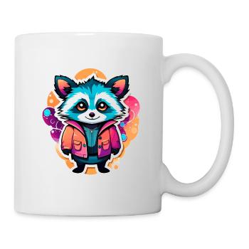 Raccoon Illustration - Mug - white - Right