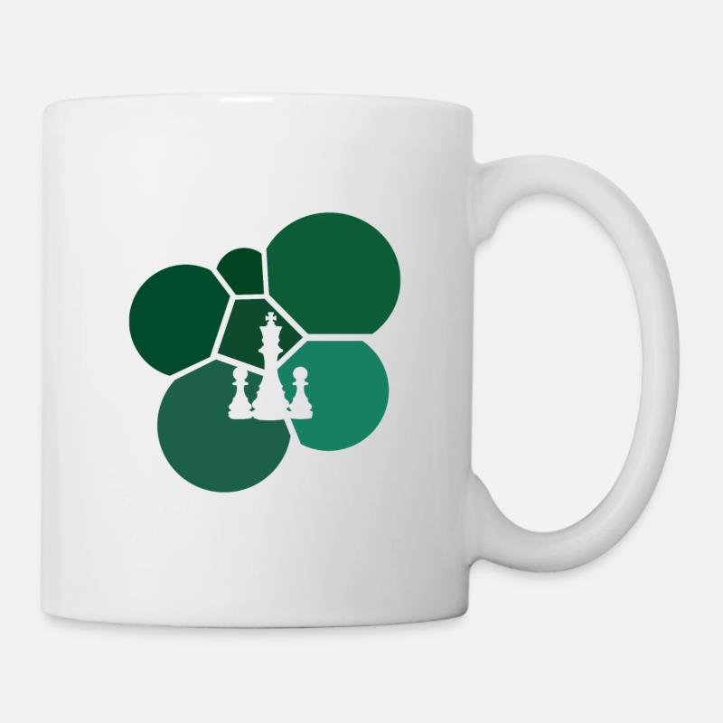 Schachmatt Schachbrett Schachspieler - Tasse - Weiß
