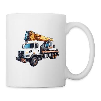 Crane / construction site / winch / crane system - Mug - white - Right