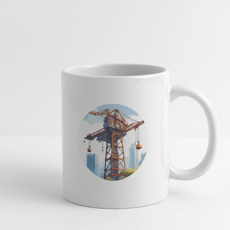Crane / construction site / winch / crane system Mug