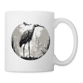 Crane / Bird / Flying / Migratory Bird /Animal / Zoo - Mug - white - Right