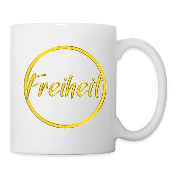 Freiheit - Tasse - Weiß - Rechts