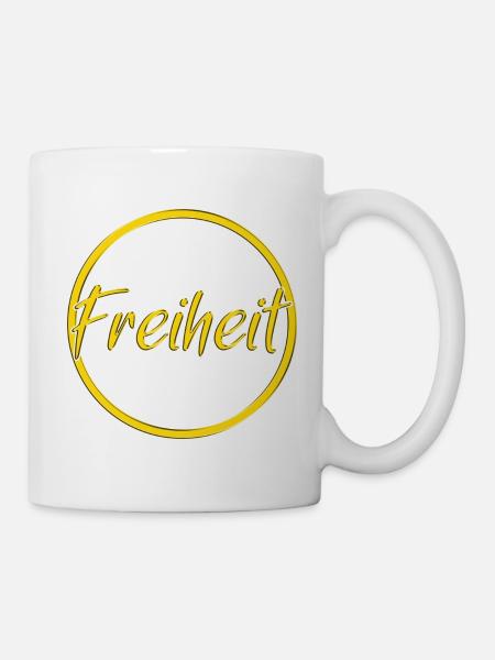 Freiheit - Tasse - Weiß