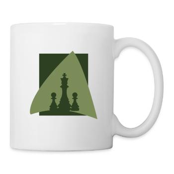 Schachbrett Strategie Schachmatt - Tasse - Weiß - Rechts