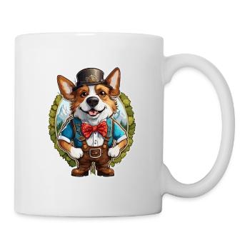 Lederhosen / Animal / Traditional costume / Tradition / Dog - Mug - white - Right