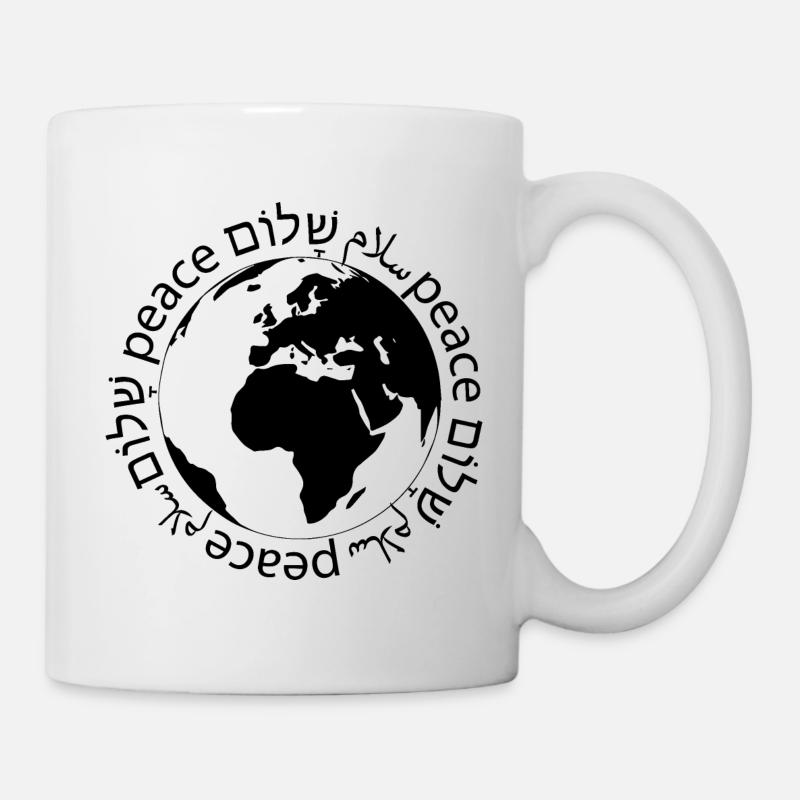 Paix Shalom Salaam Terre - Mug blanc - blanc