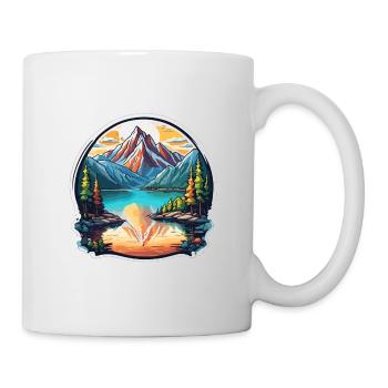 Mountain / Alps / Summit / Nature / Forest / Rock - Mug - white - Right