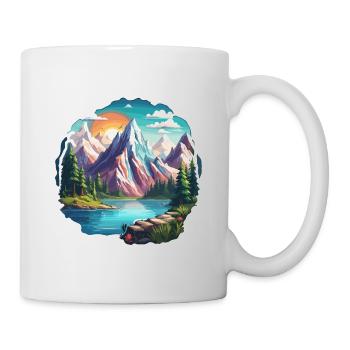 Mountain / Alps / Summit / Nature / Forest / Rock - Mug - white - Right