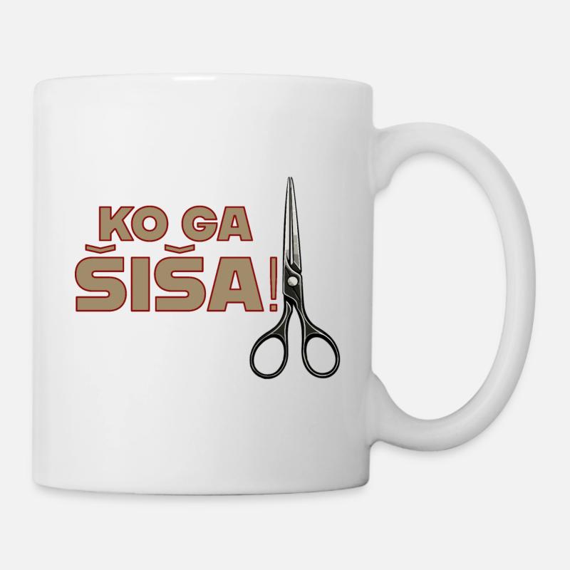 Ko ga šiša, chemises et accessoires. - Mug blanc - blanc