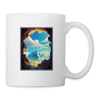 Eisriesenwelt Austria Vintage Reiseposter WPA - Tasse - Weiß - Rechts