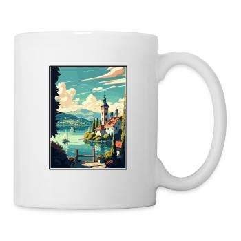 Worthersee Austria Vintage Travel Poster Souvenir - Mug - white - Right