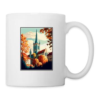 Augsburg Germany Vintage Travel Poster Souvenir - Mug - white - Right