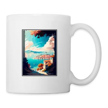 Split Kroatien Vintage Reiseposter WPA Souvenir - Tasse - Weiß - Rechts