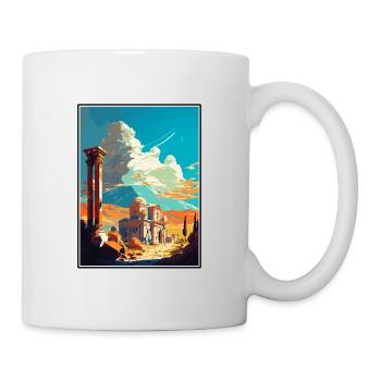Kars Turquie Vintage voyage affiche WPA Souvenir - Mug blanc - blanc - Droite