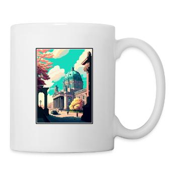 Berlin Deutschland Vintage Reiseposter WPA Souvenir - Tasse - Weiß - Rechts