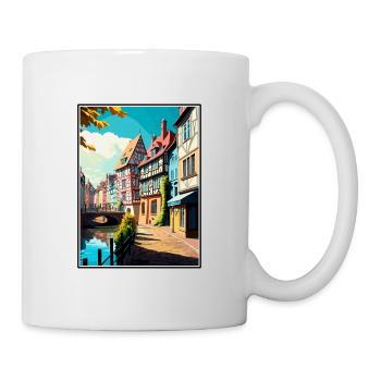 Colmar France Vintage Voyage Affiche WPA Souvenir - Mug blanc - blanc - Droite