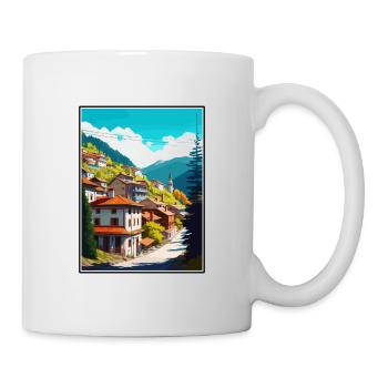 Artvin Türkei Vintage Reiseposter WPA Souvenir - Tasse - Weiß - Rechts