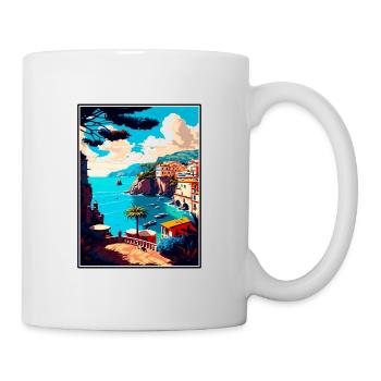 Sorrente Italie Vintage voyage affiche WPA Souvenir - Mug blanc - blanc - Droite