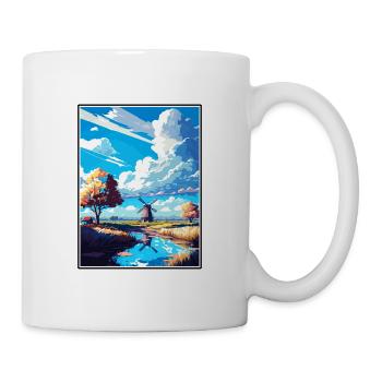 Lisse Niederlande Vintage Reiseposter Souvenir - Tasse - Weiß - Rechts