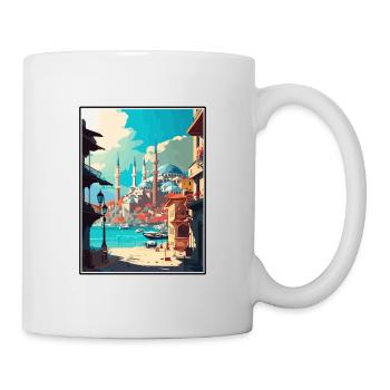 Adana Türkei Vintage Reiseposter WPA Souvenir - Tasse - Weiß - Rechts