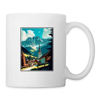 Garmisch Partenkirchen Germany Travel Poster - Mug - white - Right