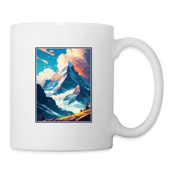 Eiger Suisse Vintage Voyage Poster Souvenir - Mug blanc - blanc - Droite