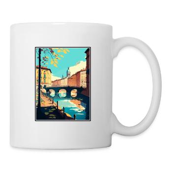 Turin Italien Vintage Reiseposter WPA Souvenir - Tasse - Weiß - Rechts