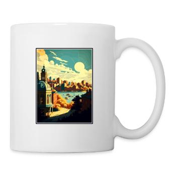 Oslo Norway Vintage Travel Poster WPA Souvenir - Mug - white - Right