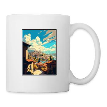 Gaziantep Turquie Vintage voyage affiche Souvenir - Mug blanc - blanc - Droite